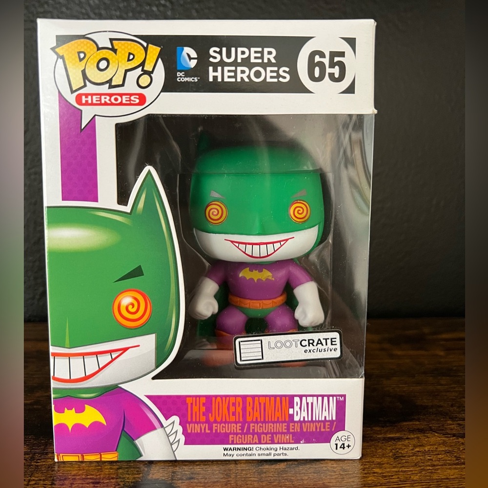 Funko Pop! Heroes: DC Comics - The Joker Batman-Batman #65 Loot Crate Exclusive